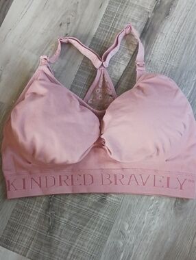 Kindred Bravely Blush Pink Nursing Racerback Sports Bra